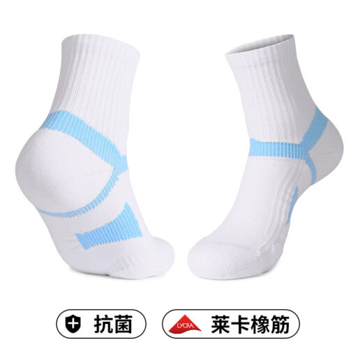 男士高筒训练袜毛巾底防滑吸汗棒球袜无骨对目抗起球长筒足球袜子 - Image 3