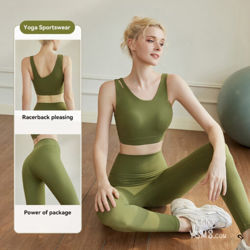 Pilates Yoga Underwear Sports Outdoor Hip Lifting Fitness Pants Two Piece Set