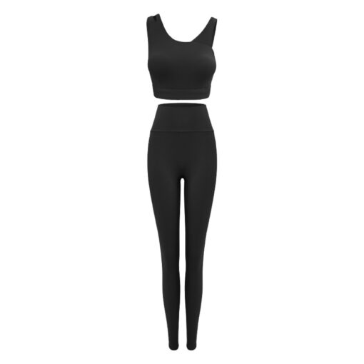 Pilates Yoga Underwear Sports Outdoor Hip Lifting Fitness Pants Two Piece Set - Image 4
