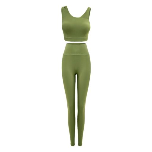 Pilates Yoga Underwear Sports Outdoor Hip Lifting Fitness Pants Two Piece Set - Image 2