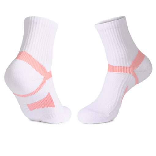 Men's high tube towel bottom anti slip sweat absorbing sports socks - Image 4